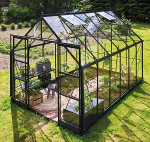 szklarnia icon8 9,7m² (2,55x3,79), czarna