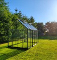 szklarnia halls icon planthouse, 9,7m² (2,55x3,79), czarna