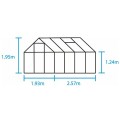 szklarnia halls popular  5m² (1,93x2,57), zielona