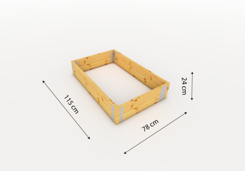 warzywnik drewniany 78cm