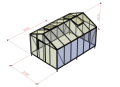 szklarnia klasyk 14,22 m² (3,10x4,60)