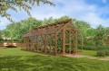 szklarnia drewniana paranawa max 21,15m² (3,00x7,05)
